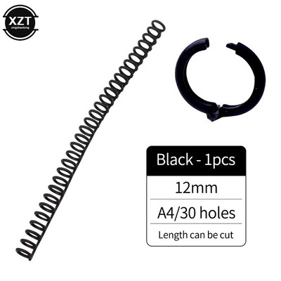 Plastikust köitmisrõngas, 30 tk, auk, lahtiste lehtedega sidumisnupp DIY raamatuaasa plaadilukk sülearvutile, piimatoodete kalendri kontoriõpilane