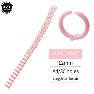 Plastikust köitmisrõngas, 30 tk, auk, lahtiste lehtedega sidumisnupp DIY raamatuaasa plaadilukk sülearvutile, piimatoodete kalendri kontoriõpilane