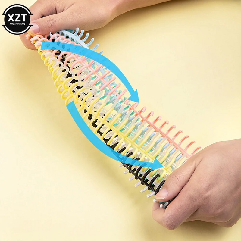 Plastikust köitmisrõngas, 30 tk, auk, lahtiste lehtedega sidumisnupp DIY raamatuaasa plaadilukk sülearvutile, piimatoodete kalendri kontoriõpilane