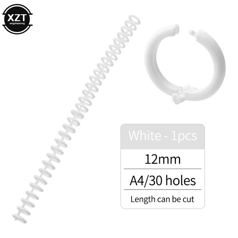 Plastikust köitmisrõngas, 30 tk, auk, lahtiste lehtedega sidumisnupp DIY raamatuaasa plaadilukk sülearvutile, piimatoodete kalendri kontoriõpilane