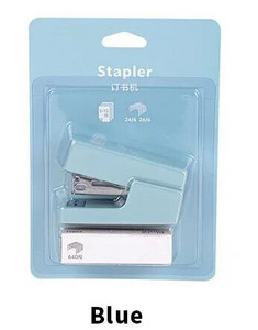 1 komplekt (1 tk klammerdaja + 640 tk klambrid) Käsitsi miniklammerdaja 4 värvi Kawaii klammerdajad kooli kirjatarbed kontoritarbed (ss-933)