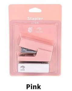 1 komplekt (1 tk klammerdaja + 640 tk klambrid) Käsitsi miniklammerdaja 4 värvi Kawaii klammerdajad kooli kirjatarbed kontoritarbed (ss-933)