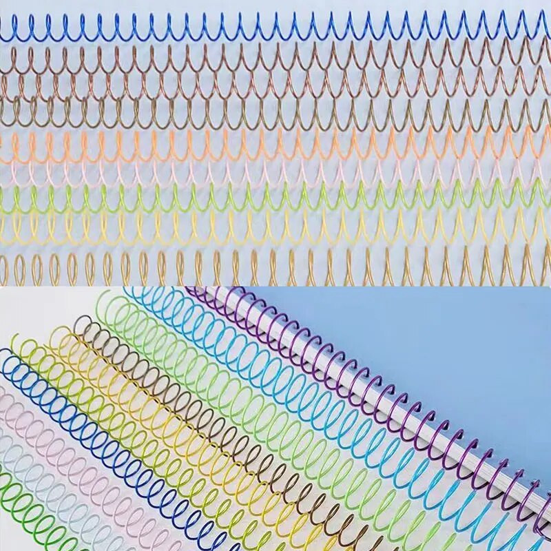 5 τμχ Α4 μεταλλικό συνδετικό σπιράλ 30 οπών Δακτύλιοι δεσίματος με χαλαρά φύλλα 12mm Μονό σπειροειδές ελατήριο σπειροειδής διάτρηση για σημειωματάριο Σχολικά είδη