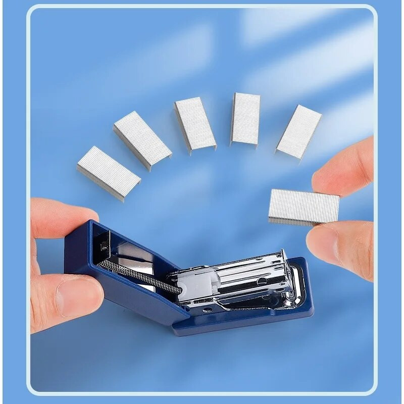 Miniklammerdaja komplekt 400 tk 24/6 klambritega Multikas Blue Planet Cat Rabbit Paberköitja Kontoriköitmiskool A7340