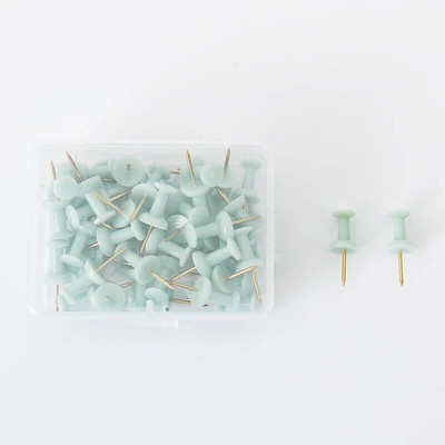 TUTU 50 τεμ/κιβώτιο Διαφανείς ροζ χρυσές καρφίτσες ώθησης Καρφίτσες πινακίδας Thumbtack Σχέδιο φωτογραφίας καρφιά τοίχου Σχολικά είδη H0330