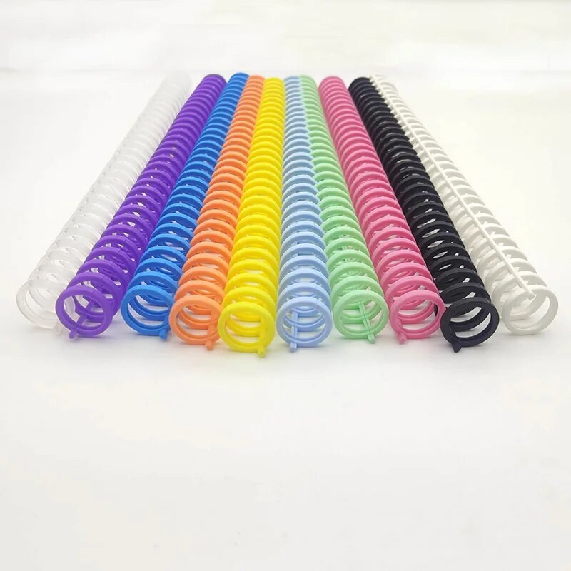 Λωρίδα βιβλιοδεσίας 16 χιλιοστών A4 30 οπών Κλιπ βιβλιοδεσίας με χαλαρό φύλλο για σημειωματάριο Κλιπ σπειροειδούς πηνίου Χαρτί Πλαστικά βιβλιοδεσία για το σχολείο