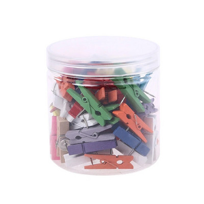 MOGII 30Pcs/Καρφίτσες για ταμείο & σχολικά επιστολόχαρτα Ανθεκτικές Ξύλινες καρφίτσες ώθησης με κλιπ Διακοσμητικά συνδετικά κολλήματα αντίχειρα για μαυροπίνακα από φελλό