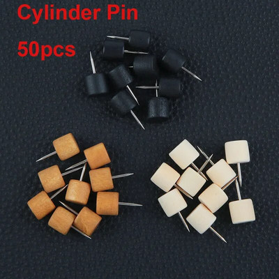 20-50 τμχ Ξύλινη καρφίτσα ντεκόρ Thumb Tacks Ξύλινη καρφίτσα κεφαλής Ξύλινη καρφίτσα χάρτη καρφίτσα σήμανσης για πίνακες φελλού Δελτίο DIY Craft Projects