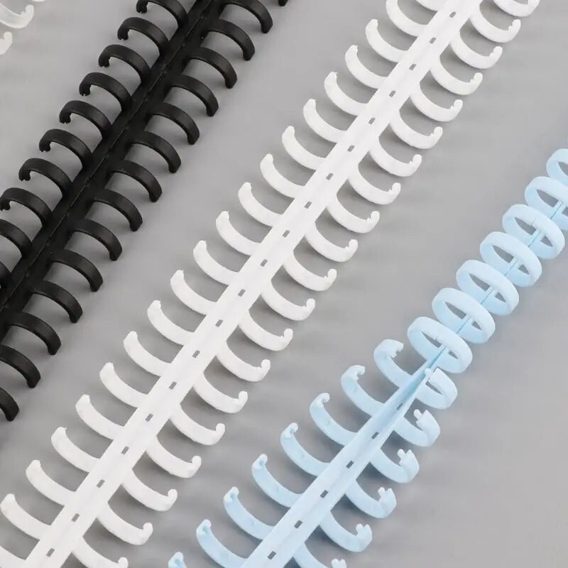 30 auguga ringid rõngas lahtiste lehtedega paberraamatu väljalõigete albumi albumi köitmine plastköitja spiraal A4 sülearvuti tarvikud