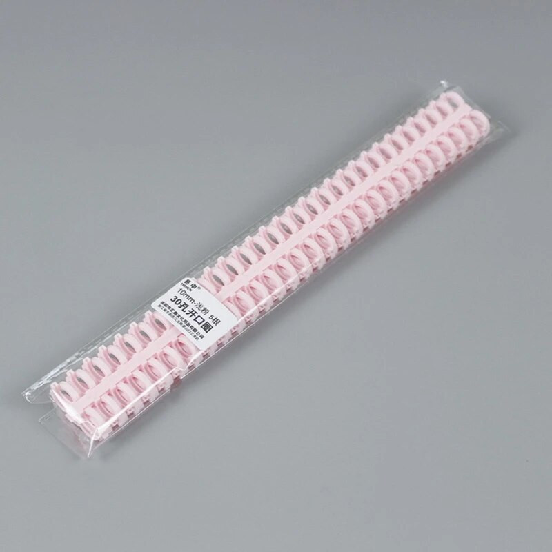 5gab 30 caurumu grāmatu gredzens vaļēju lapu stiprinājuma spirālveida gredzeni iesiešanas spoles muguriņas Plastmasas piezīmjdatoru stiprinājuma spirālveida spoles, kas paredzētas DIY