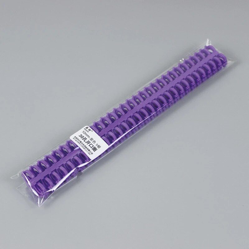 5gab 30 caurumu grāmatu gredzens vaļēju lapu stiprinājuma spirālveida gredzeni iesiešanas spoles muguriņas Plastmasas piezīmjdatoru stiprinājuma spirālveida spoles, kas paredzētas DIY