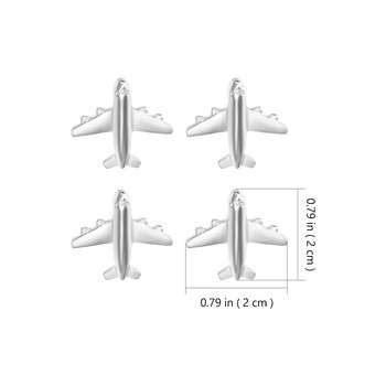 12 τμχ Ατσάλινη βελόνα γραφείου Λευκή σανίδα αεροσκάφους Pushpin Χαριτωμένος πίνακας Διακοσμήστε καρτ ποστάλ καρφίτσα σχεδίασης Thumb Tacks Pushpins αεροπλάνου