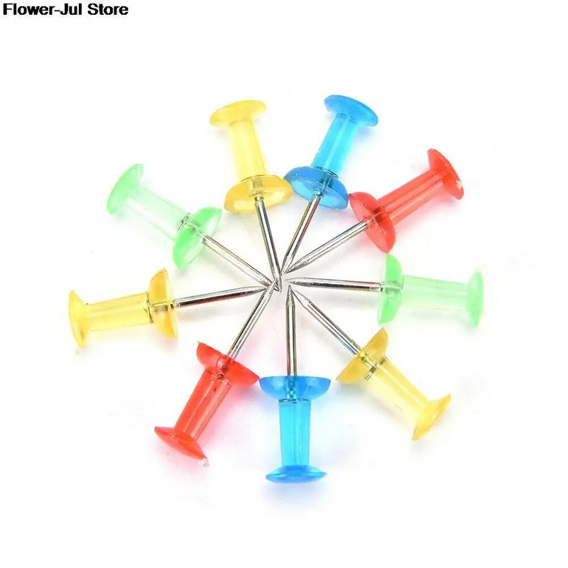 40/100 vnt. smeigtukų įvairių skaidrių spalvingų smeigtukų kūrimas kamštinės lentos Biuro mokyklos raštinės reikmenys