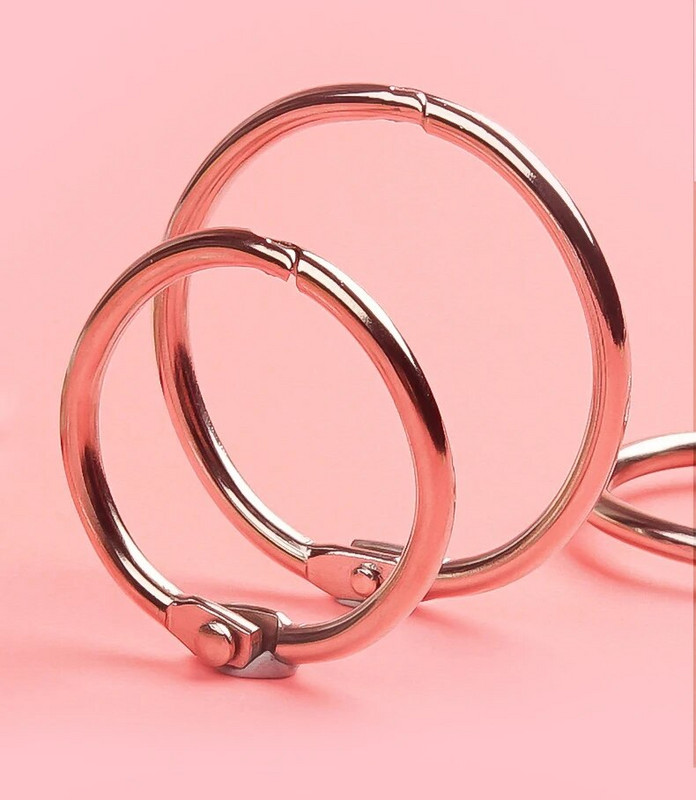 Μεταλλικό 2/3/5/10Pcs Metal Ring Binder 15 - 80mm DIY Albums Χαλαρά φύλλα τσέρκια βιβλίου Ανοιγόμενα είδη βιβλιοδεσίας άλμπουμ φωτογραφιών