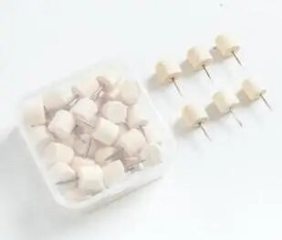 TUTU 50gab./kastē Karte Īkšķi Koka spiedpogas Īkšķa spraudņi fotogrāfijām Korķa tāfele Ofie Studentu kancelejas preces Skolas piederumi H0518