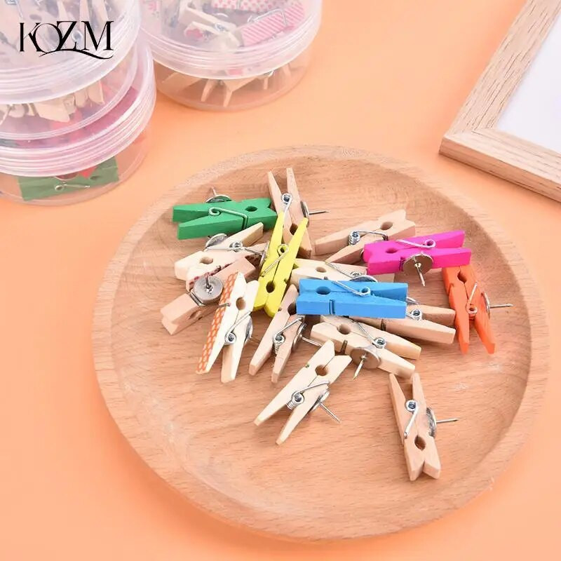 20 kom/Blagajne i školski pribor Pribadače Izdržljive drvene kopče Pribadače Ukrasno vezivo Pribadače za plutenu ploču