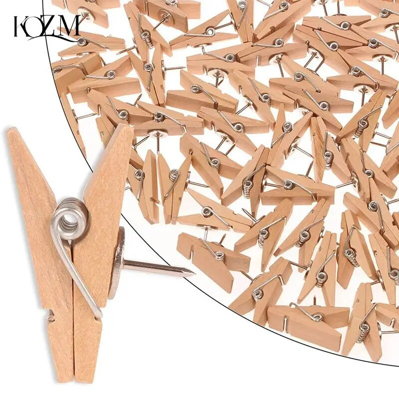 20 kom/Blagajne i školski pribor Pribadače Izdržljive drvene kopče Pribadače Ukrasno vezivo Pribadače za plutenu ploču