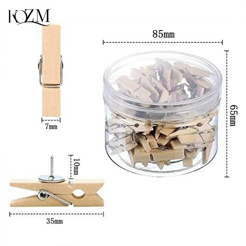 20 kom/Blagajne i školski pribor Pribadače Izdržljive drvene kopče Pribadače Ukrasno vezivo Pribadače za plutenu ploču