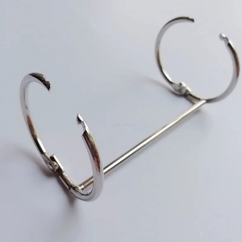 2 τμχ Μεταλλικό 2 θηλιών με χαλαρά φύλλα Δαχτυλίδι Βιβλίο βιβλιοδεσίας Δαχτυλίδια Σημειωματάριο Άλμπουμ Αποκομμάτων Κλιπ Βιντερ Α4 Μηχανή βιβλιοδεσίας χαρτικών γραφείου