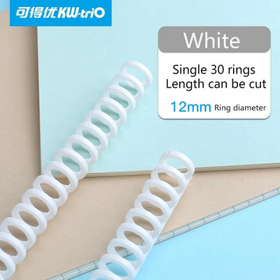 Σπειροειδής δακτύλιοι ελατηρίου ελατηρίου 30 οπών με χαλαρά φύλλα Πλαστικός δακτύλιος βιβλιοδεσίας για 30 τρύπες A4 A5 A6 Χαρτί σημειωματάριο Χαρτικά προμήθειες γραφείου