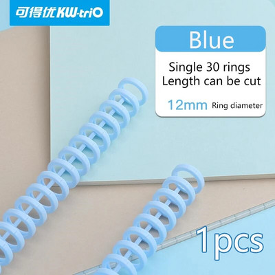 Σπειροειδής δακτύλιοι ελατηρίου ελατηρίου 30 οπών με χαλαρά φύλλα Πλαστικός δακτύλιος βιβλιοδεσίας για 30 τρύπες A4 A5 A6 Χαρτί σημειωματάριο Χαρτικά προμήθειες γραφείου