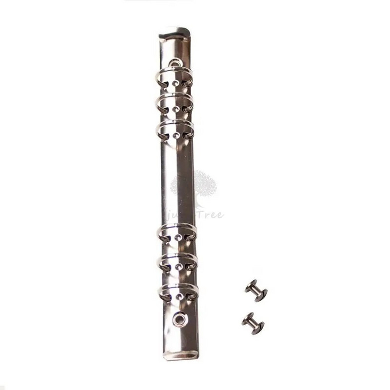 1 vnt Metalinių spiralinių žiedų segtuvų segtukas su varžtu dienoraščio užrašų knygelės planuotojui A5 asmeninio segtuvo segtuko failų aplankas