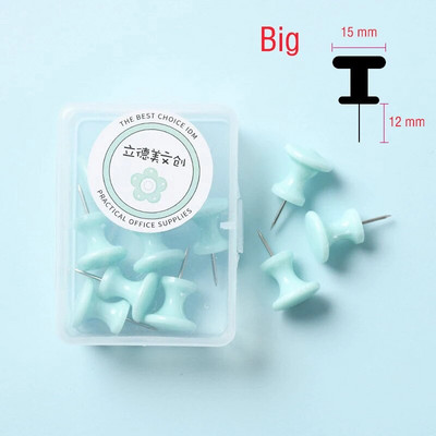 1 κουτί Οικιακό γραφείο πολύχρωμες καρφίτσες σχεδίασης Πινέζες πινέζες από φελλό Πινέζες με ώθηση φωτογραφία τοίχου Μαρκαδόροι Μεγάλες και μικρές καρφίτσες