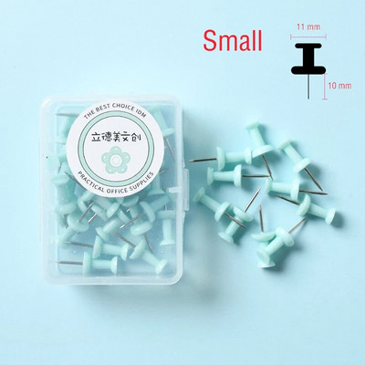 1 κουτί Οικιακό γραφείο πολύχρωμες καρφίτσες σχεδίασης Πινέζες πινέζες από φελλό Πινέζες με ώθηση φωτογραφία τοίχου Μαρκαδόροι Μεγάλες και μικρές καρφίτσες