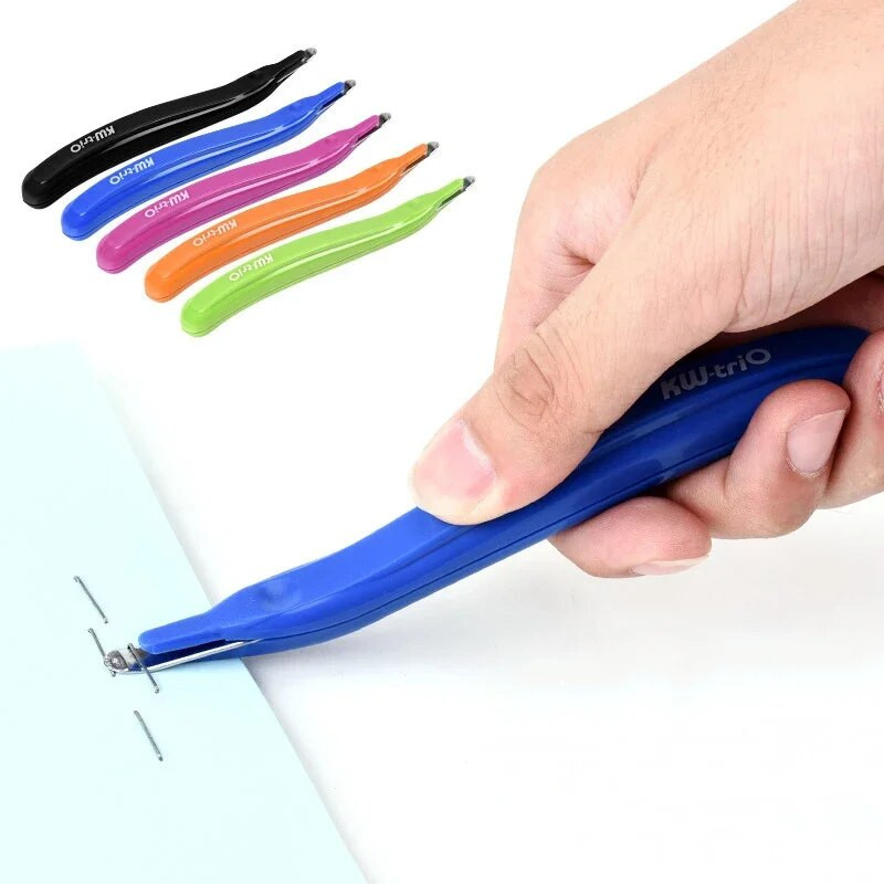 Nešiojamas magnetinis segtukų nuėmiklis Push Style Mažiau pastangų reikalaujantis kabių nuėmimo įrankis namų biuro mokyklai