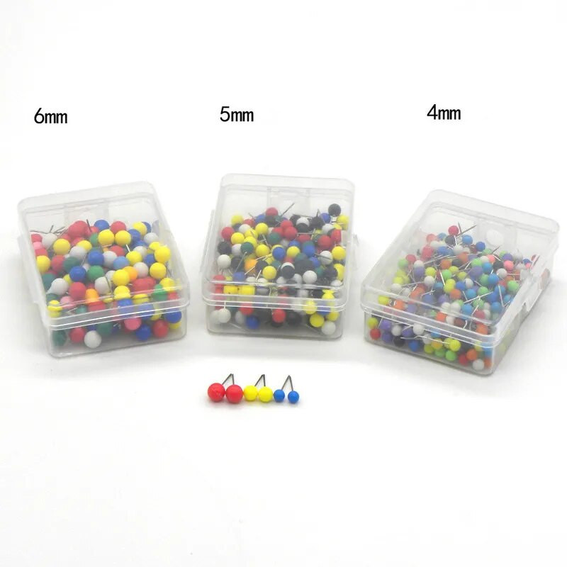 100 vnt Žemėlapio segtukai Smeigtukai Smeigtukai Plastikinė galvutė su plieniniu smaigaliu 4mm 11mm kamštienos lentos apsauginis smeigtukas Spalvotas smeigtukas Biuro reikmenys