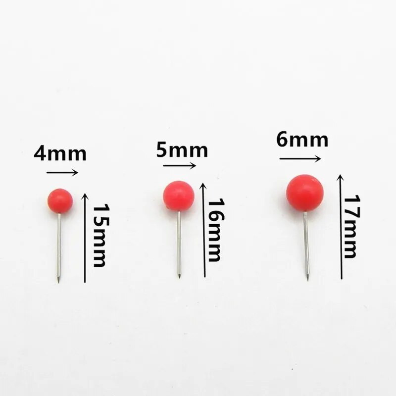 100 vnt Žemėlapio segtukai Smeigtukai Smeigtukai Plastikinė galvutė su plieniniu smaigaliu 4mm 11mm kamštienos lentos apsauginis smeigtukas Spalvotas smeigtukas Biuro reikmenys