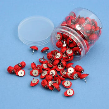 50 τεμάχια τεμάχια Thumb Tacks Push Pin Διακοσμητική πινελιά σπιτιού για τοίχο από φελλό