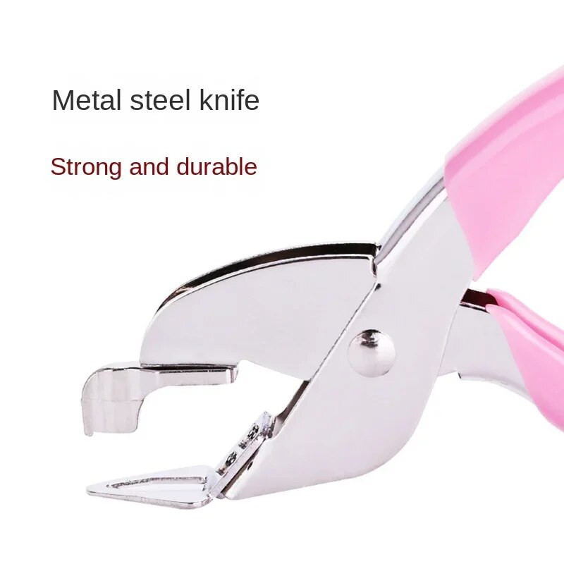 Mini profesionalus rankinis, ilgaamžis ištraukiamas ištraukiamas segtuko segtuvo įrišimo įrankis, labai patvarus, patvarus, patogus metalinis segtukų nuėmiklis