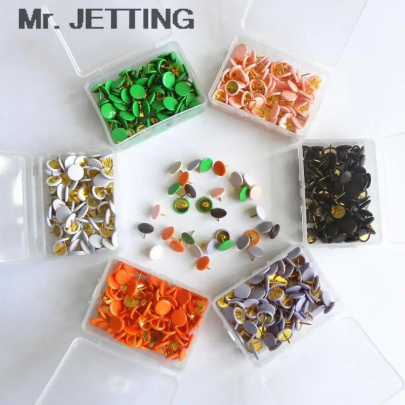 100 gab. Mājas birojs Krāsainas zīmēšanas piespraudes Spraudnis, korķa dēlis, piespraužams, foto sienas karšu marķieri