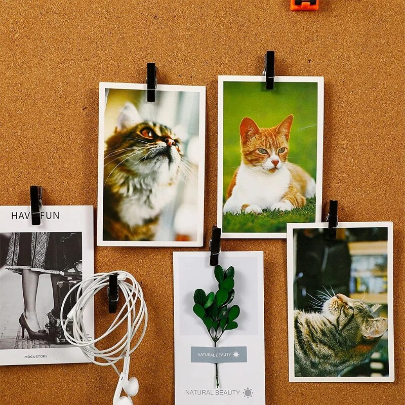 20 τμχ Πολυλειτουργικά κλιπ σε σχήμα κλιπ για σανίδα φελλού Διαφανείς πλαστικές καρφίτσες ώθησης Προμήθεια πάρτι διακόσμησης τοίχου σπιτιού