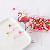 TUTU 120 τμχ Καρφίτσες γραφείου Διακοσμητικό δώρο Χαρτικά Χρωματιστά Thumb Tack Μήνυμα Πίνακας φελλού Pushpin Thumbtack H0460