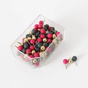 TUTU 120 τμχ Καρφίτσες γραφείου Διακοσμητικό δώρο Χαρτικά Χρωματιστά Thumb Tack Μήνυμα Πίνακας φελλού Pushpin Thumbtack H0460