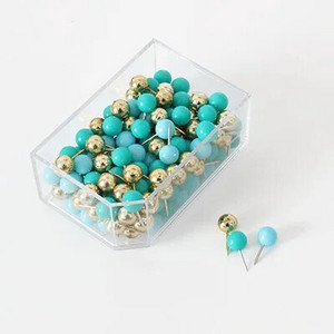 TUTU 120 τμχ Καρφίτσες γραφείου Διακοσμητικό δώρο Χαρτικά Χρωματιστά Thumb Tack Μήνυμα Πίνακας φελλού Pushpin Thumbtack H0460