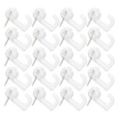 50 tk Konks Pushn Universaalne Lamedad Pöidlakinnitused DIY Metallist riidepuud Seinakonksud Plastist surunõelad Kaardifotode kinnitamine