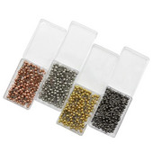 400 ΤΕΜ Χρυσό Ασημί Χρώμα Χάρτης Καρφίτσες Push Pins, με στρογγυλή πλαστική κεφαλή και ατσάλινα καρφίτσες αντίχειρα Pin Office School