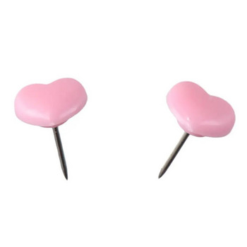 Pink Heart Pushpins Home Heart Thumb Tacks Thumb Tacks Табла за обяви