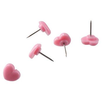 Pink Heart Pushpins Home Heart Thumb Tacks Thumb Tacks Табла за обяви