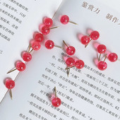 TUTU 50 / kast punased ja läbipaistvad ümmargused naelad pöidlanõelad tahvlitihvtid Fotonõelad Eskiisnaelad Seinanõelad Kontoritarbed H0575