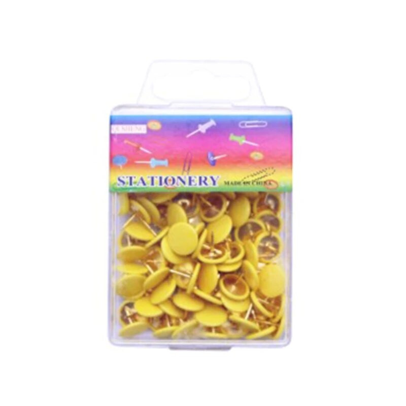 OFBK 100 vienetų Spalvų segtukas Mielas apvalumas Dekoratyviniai smeigtukai Smeigtukai sienoms kamštinėms lentoms Popierius, skelbimų lenta