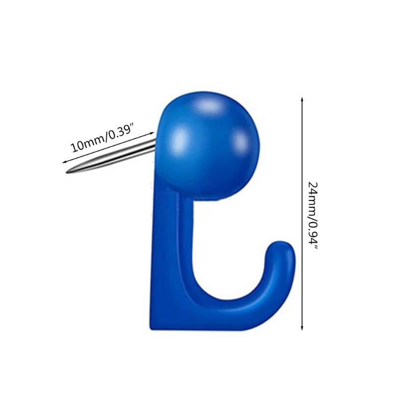 50 tk 2-in-1 dekoratiivne nööpnõelaga paberist fotomemofaili klapp korktahvli teadetetahvli jaoks. Läbipaistev kõva kast suletud