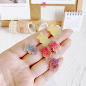 ALLTU 10gab Karikatūras simulācijas gumijas lāča gradients Želejas krāsas zīmēšanas dēlis nags Foto nagu I-pin dekorēšana studentu rakstāmpiederumi