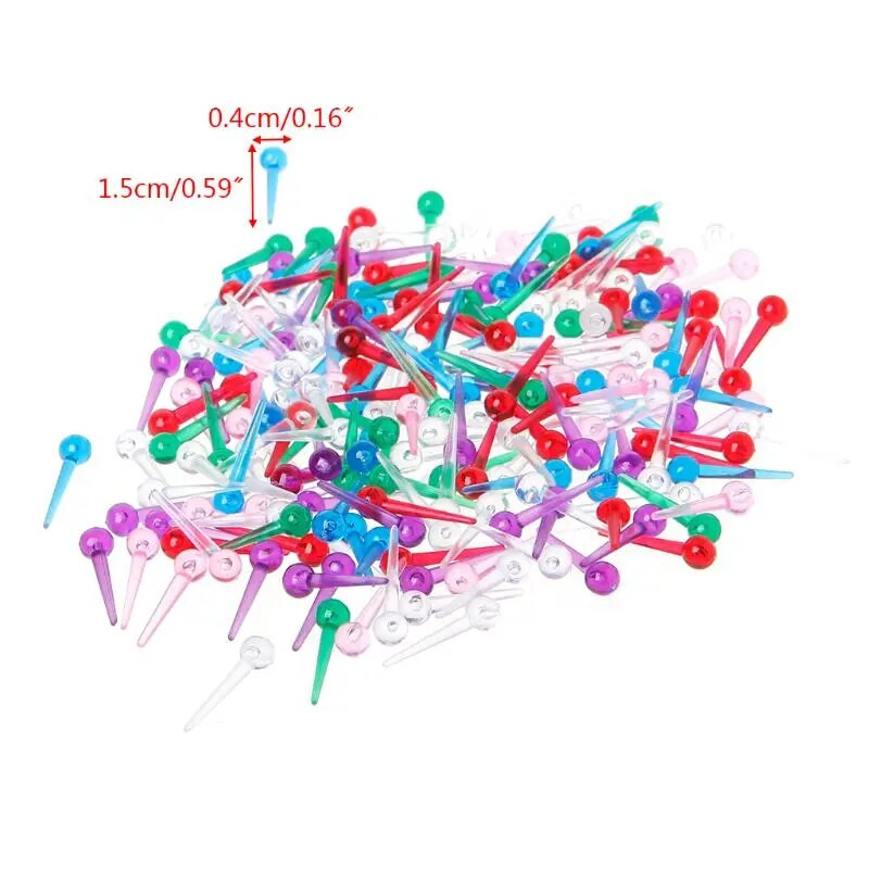 200 tk Plastikust surunõelad Pöidlad rõivaste valmistamiseks Sall Rätsepa Kontorid Koolitarbed