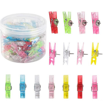 63HD Σετ 20 τμχ. Πολυλειτουργικές λαβές σε σχήμα κλιπ για πλαστικές καρφίτσες από φελλό, προμήθειες πάρτι διακόσμησης τοίχου σπιτιού