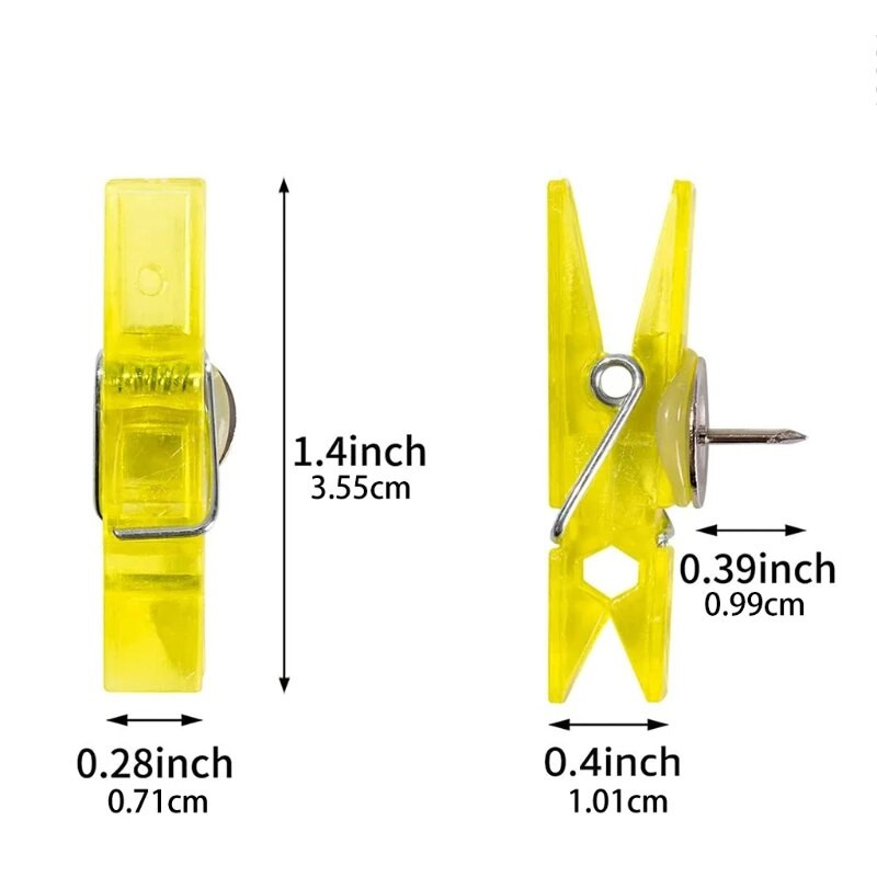 63HD Σετ 20 τμχ. Πολυλειτουργικές λαβές σε σχήμα κλιπ για πλαστικές καρφίτσες από φελλό, προμήθειες πάρτι διακόσμησης τοίχου σπιτιού
