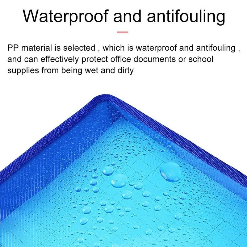 A5 failu mapes Lielas ietilpības biroja kancelejas piederumu uzglabāšanas maciņš Dokumentu soma maisiņš Aplokšņu mape PP Plastmasas dokumentu mape